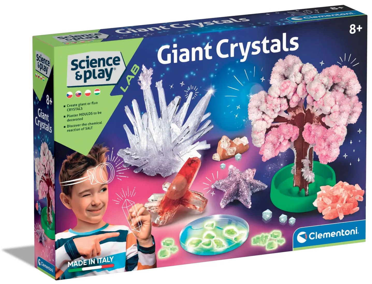 Detské laboratórium - Veľké fluo kryštály