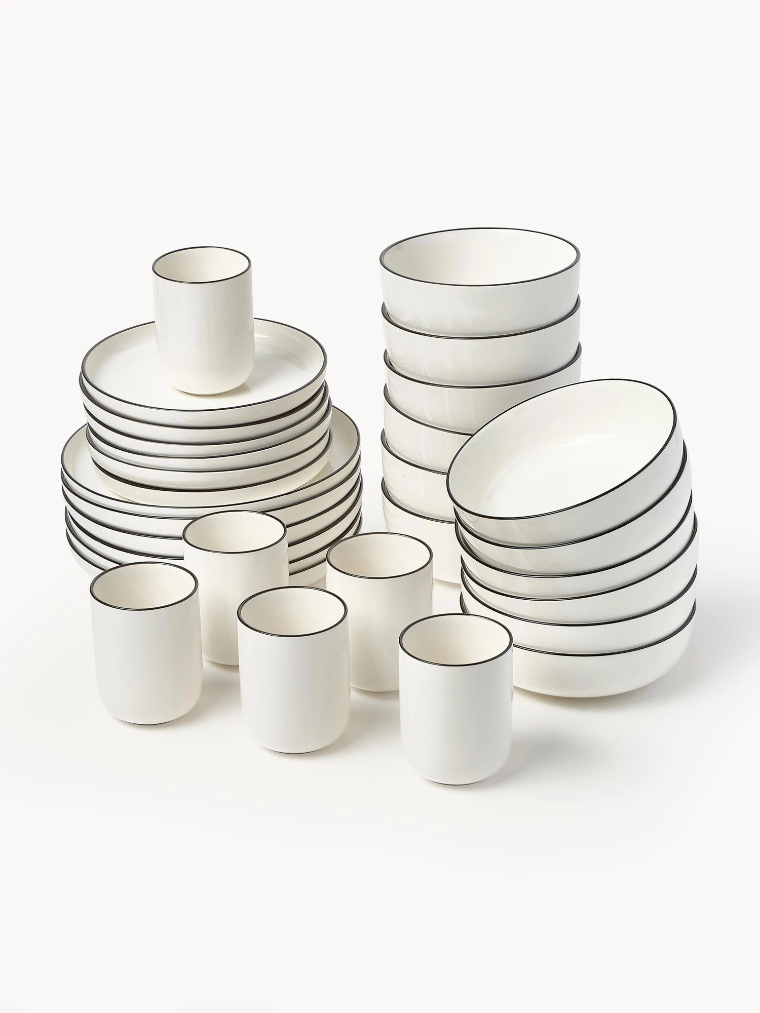 Porcelánová súprava riadu Facile, 6 osôb, 30 ks