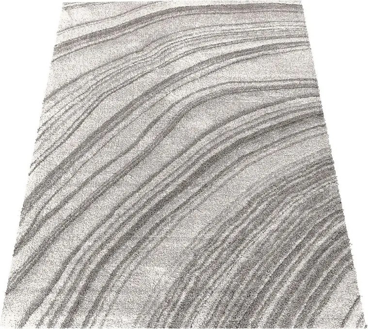 DY Sivý koberec s abstraktným vzorom Serenity 02 Rozmer: 160x230 cm