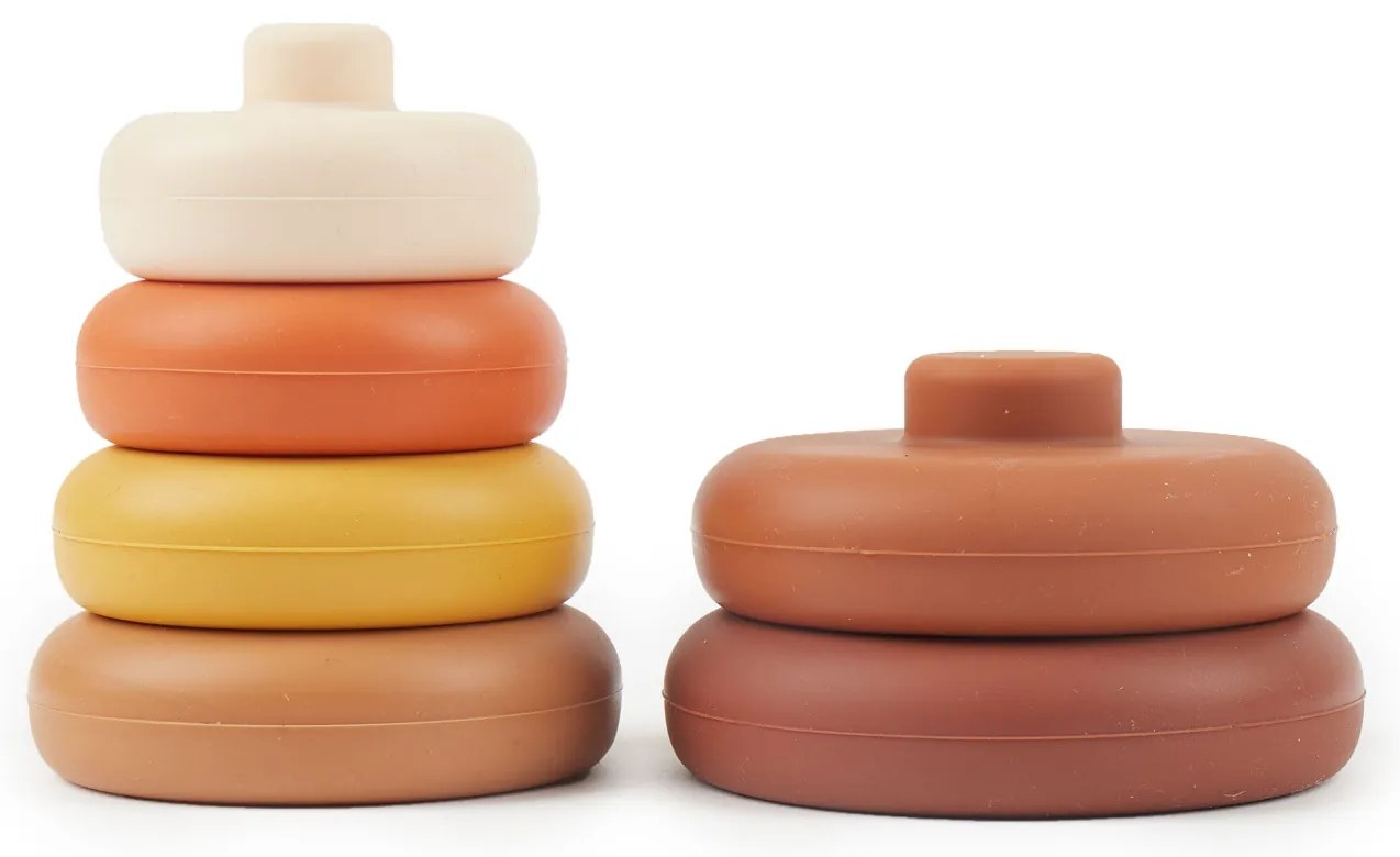 Bieco - Silikónová stohovacia veža - Chocolate Bliss