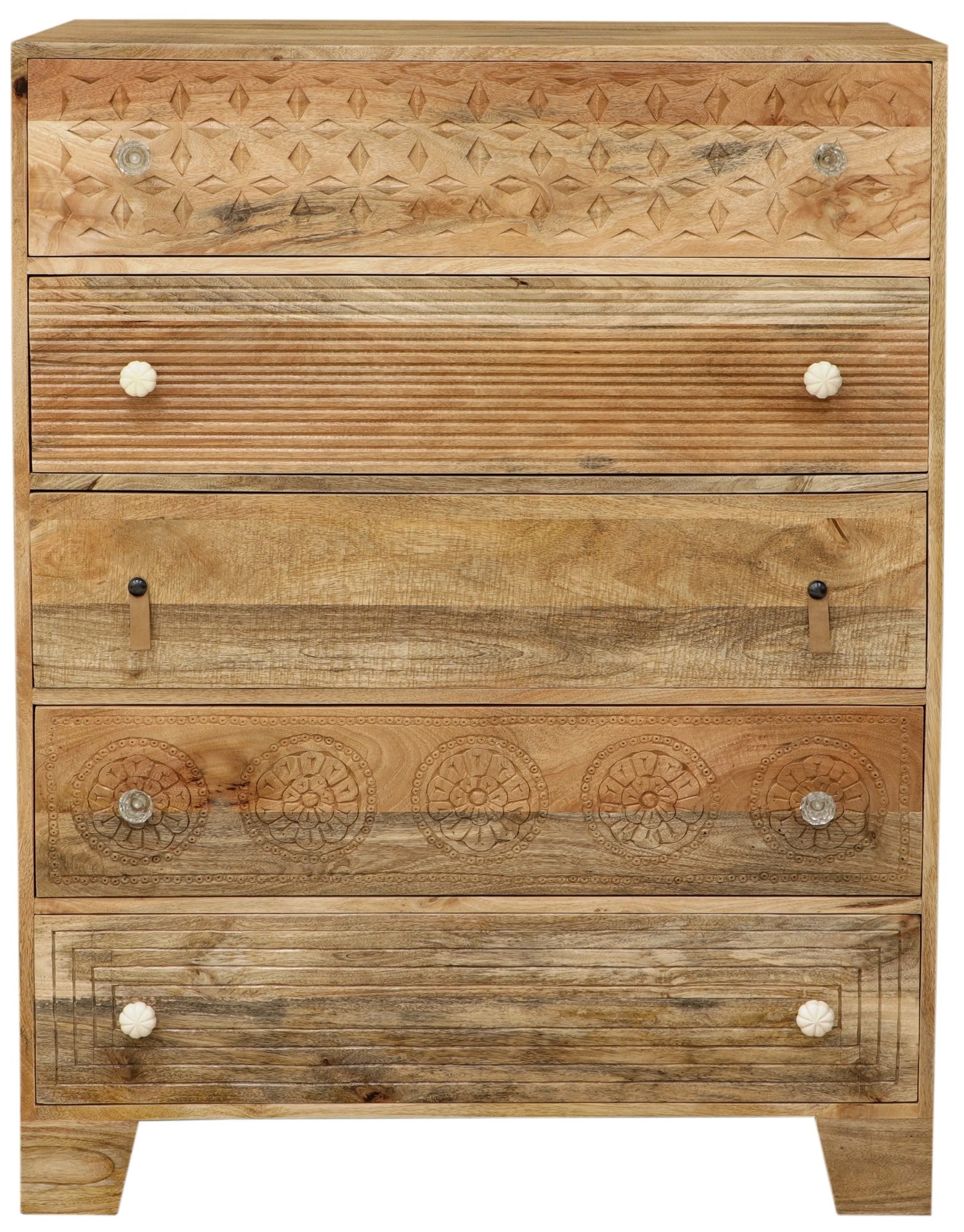 furniture-nabytek.cz - Rustikalna komoda z mangového dreva 90x120x45