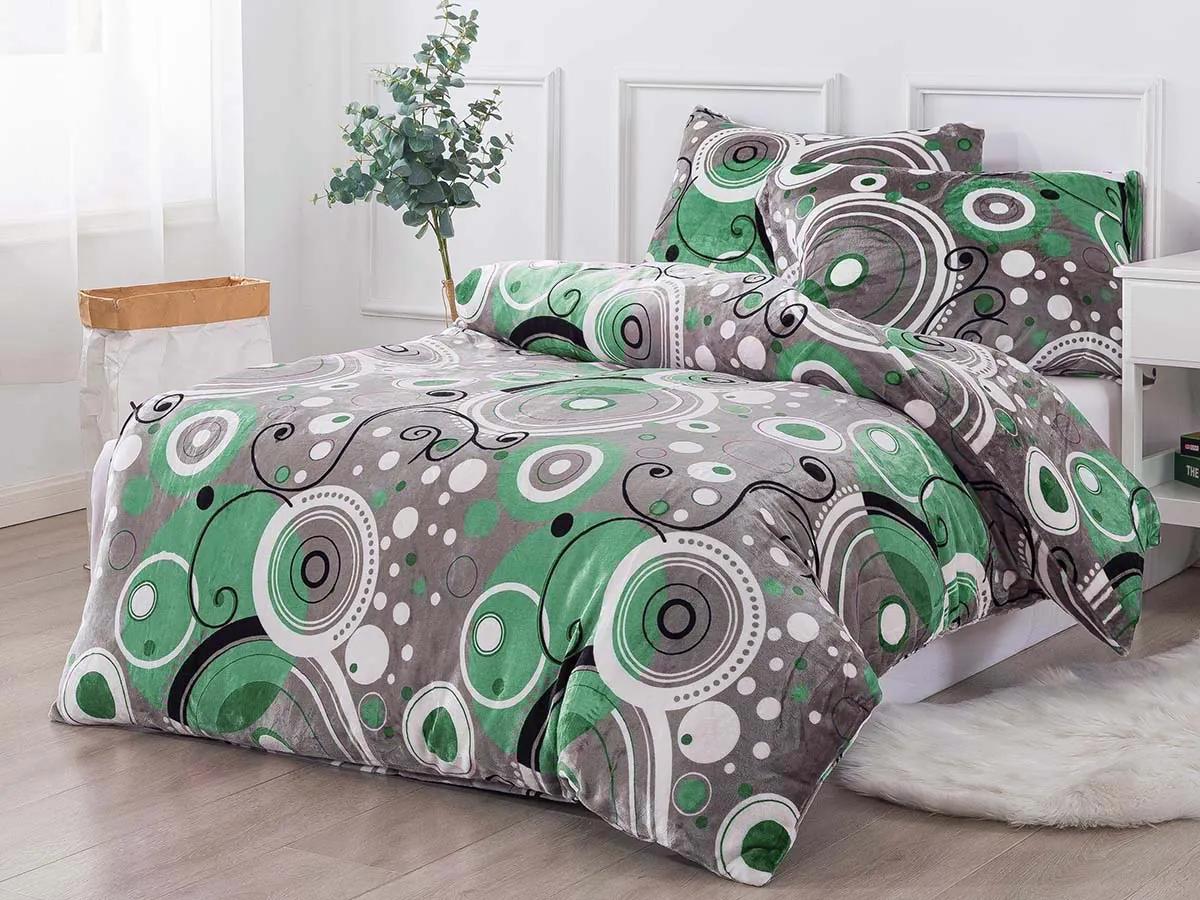 XPOSE® Mikroplyšové obliečky ŠÁRKA Exclusive - zelené
