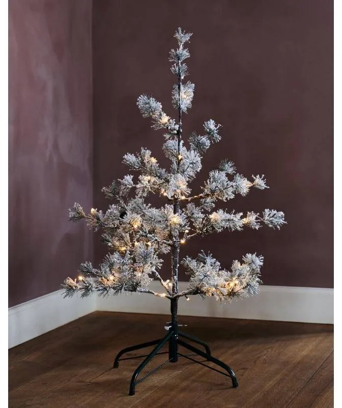 SIRIUS LED světelný stromek Alfi, 90 cm, zasněžený