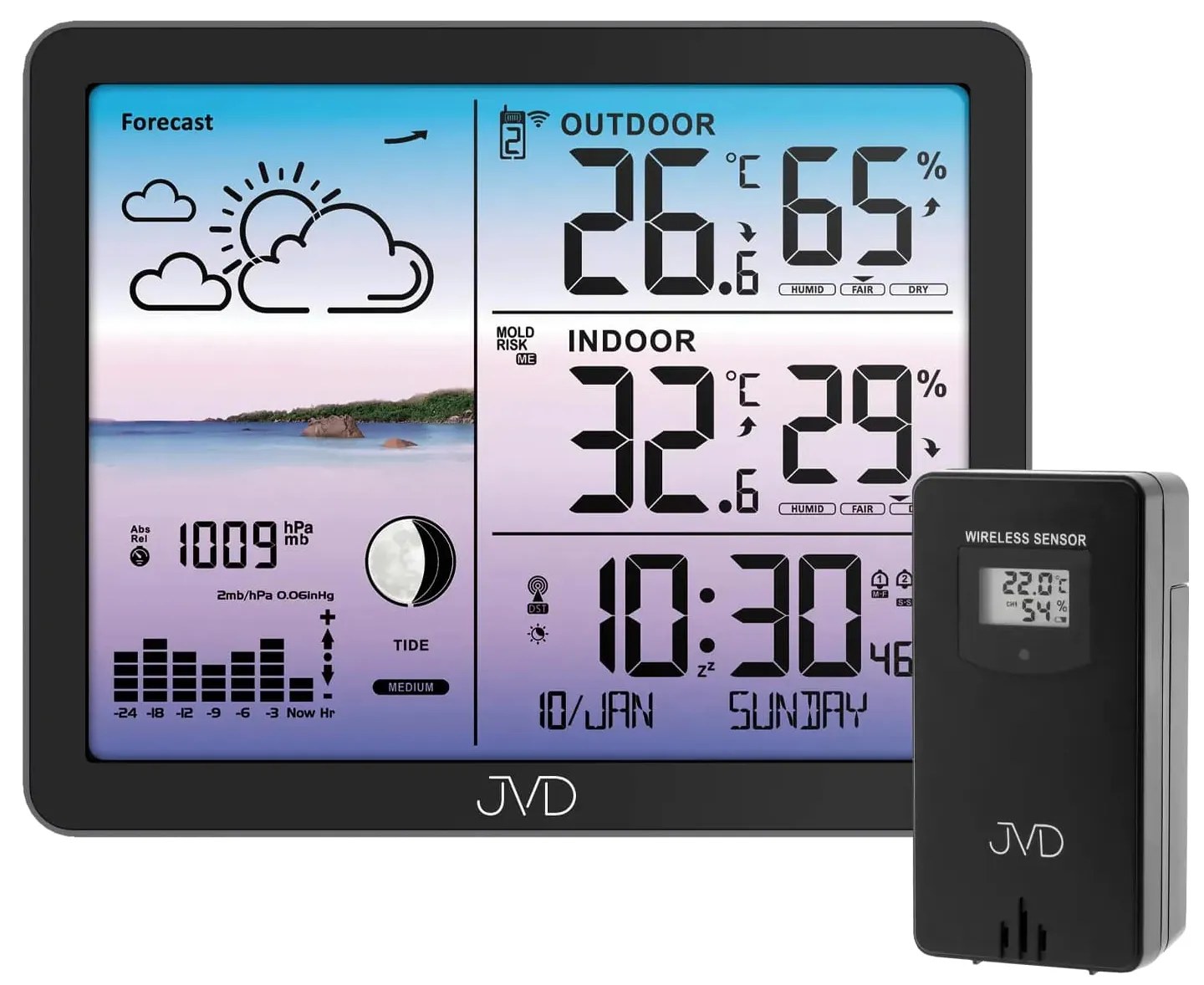 Rádiom riadená meteorologická stanica JVD RB3566.1