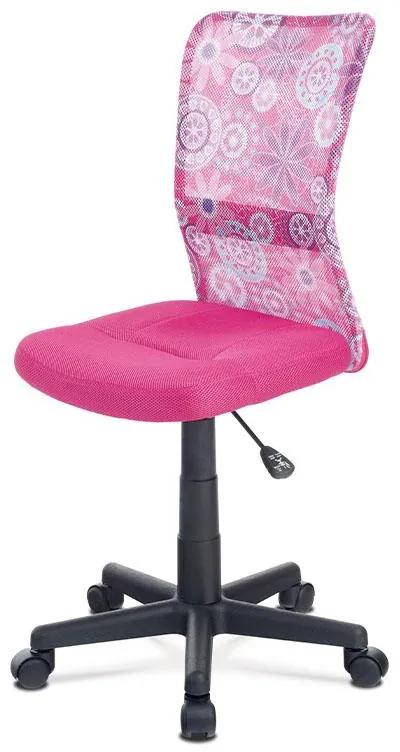 Kancelárska kids stolička KA-2325 PINK, ružová mesh