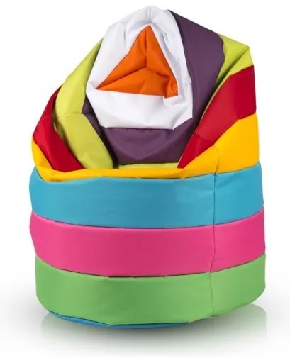 Sedací vak hruška Sako mix pásik TiaHome