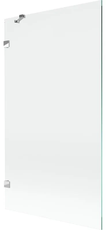 Mexen, Mexen Lunar 1-krídlová vaňová zástena 100 x 150 cm, transparentná, chróm - 897-100-000-01-00