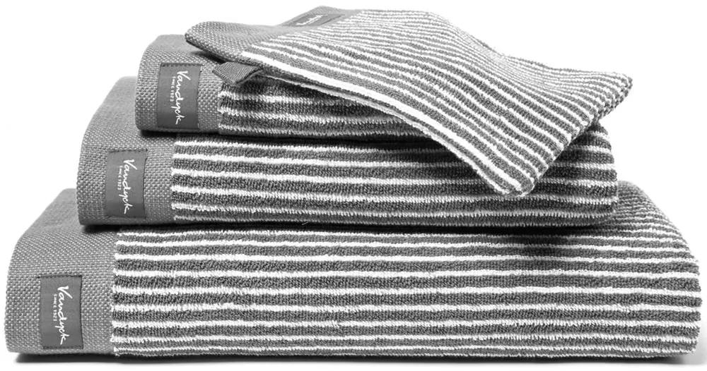 Vandyck uterák Home Petit Ligne Mole grey - sivá - 30x50 cm