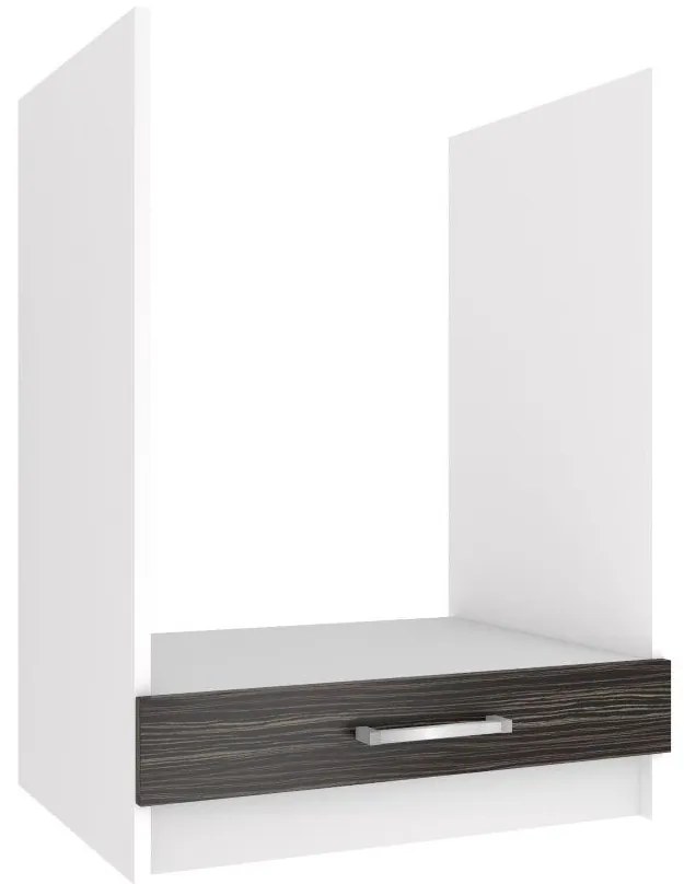 Kuchynská skrinka Belini spodná pre vstavanú rúru 60 cm eben kráľovský bez pracovnej dosky TOR SDP60/0/WT/HK/0/P