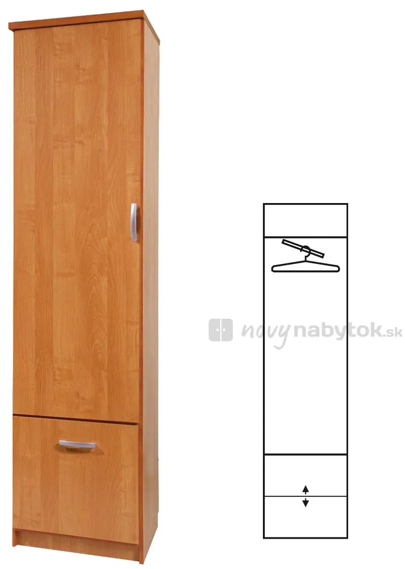 Šatníková skriňa Balintore 50/B. Vlastná spoľahlivá doprava až k Vám domov. 746537