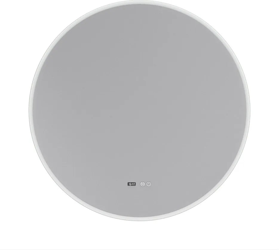 Erga Deam, okrúhle LED zrkadlo 120cm, 3 farby svetla, predné osvetlenie, vyhrievacia podložka proti zapareniu, ERG-V01-Deam-1212-CL