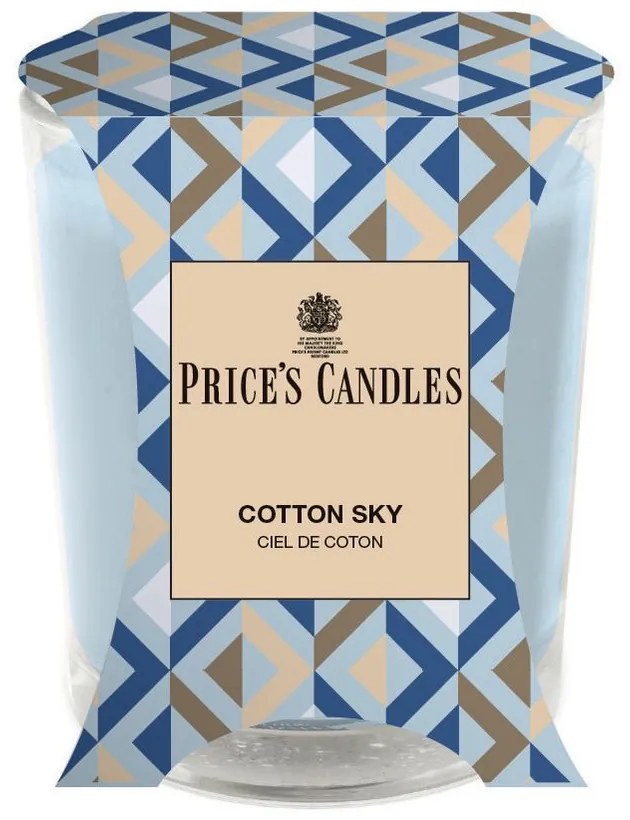 Price´s Price's vonná svíčka ve skle Cotton Sky - hoření 45h