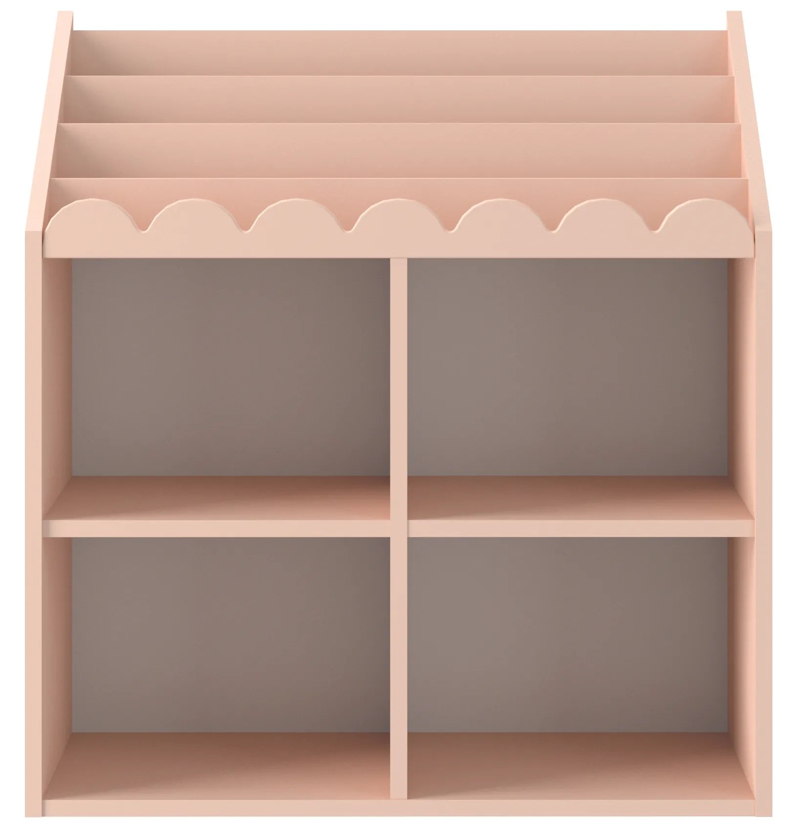 Bellamy Detský domčekový regál Nook - ružový