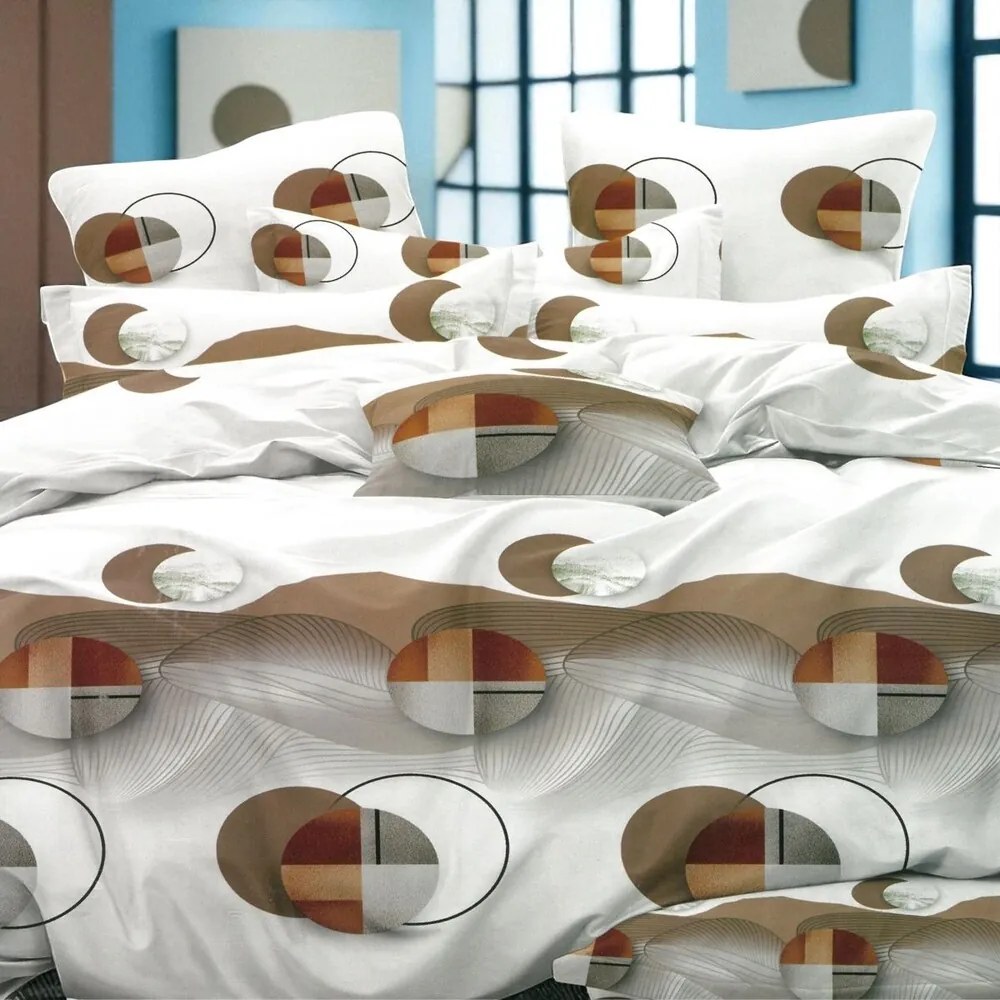 Bavlnené obliečky Homa GILBERT CIRCLE 3-dielna sada 140x200 cm