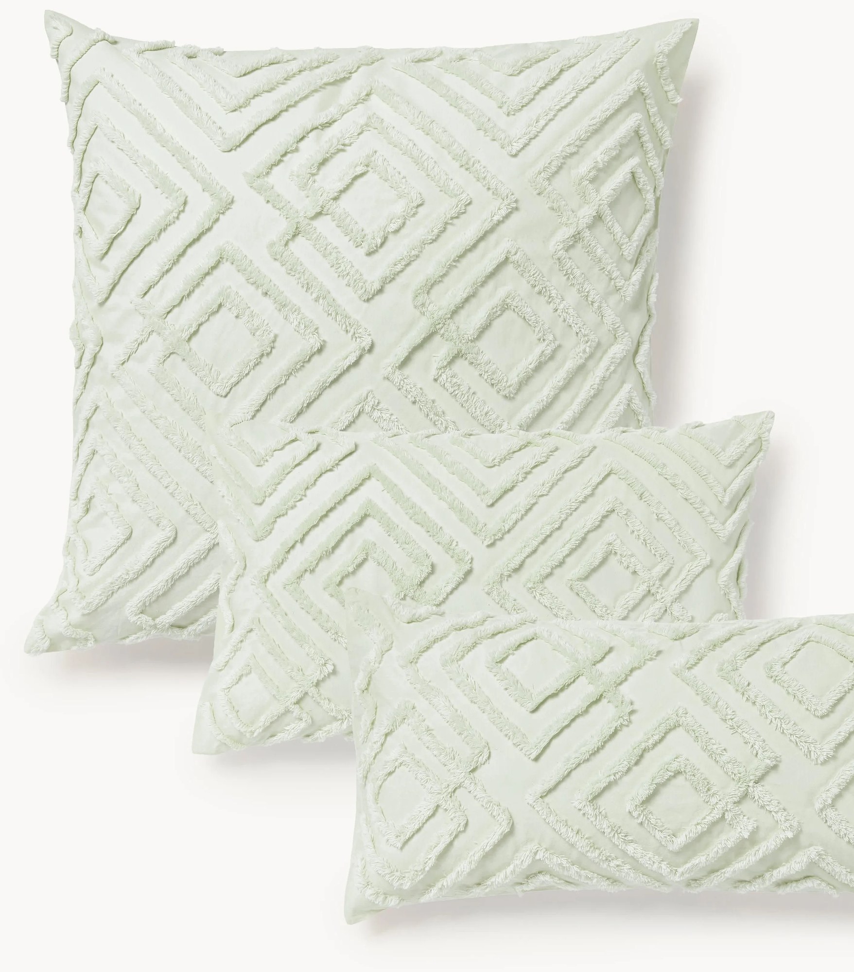 Obliečka na vankúš z bavlneného perkálu's tuftovanou ozdobou Phil