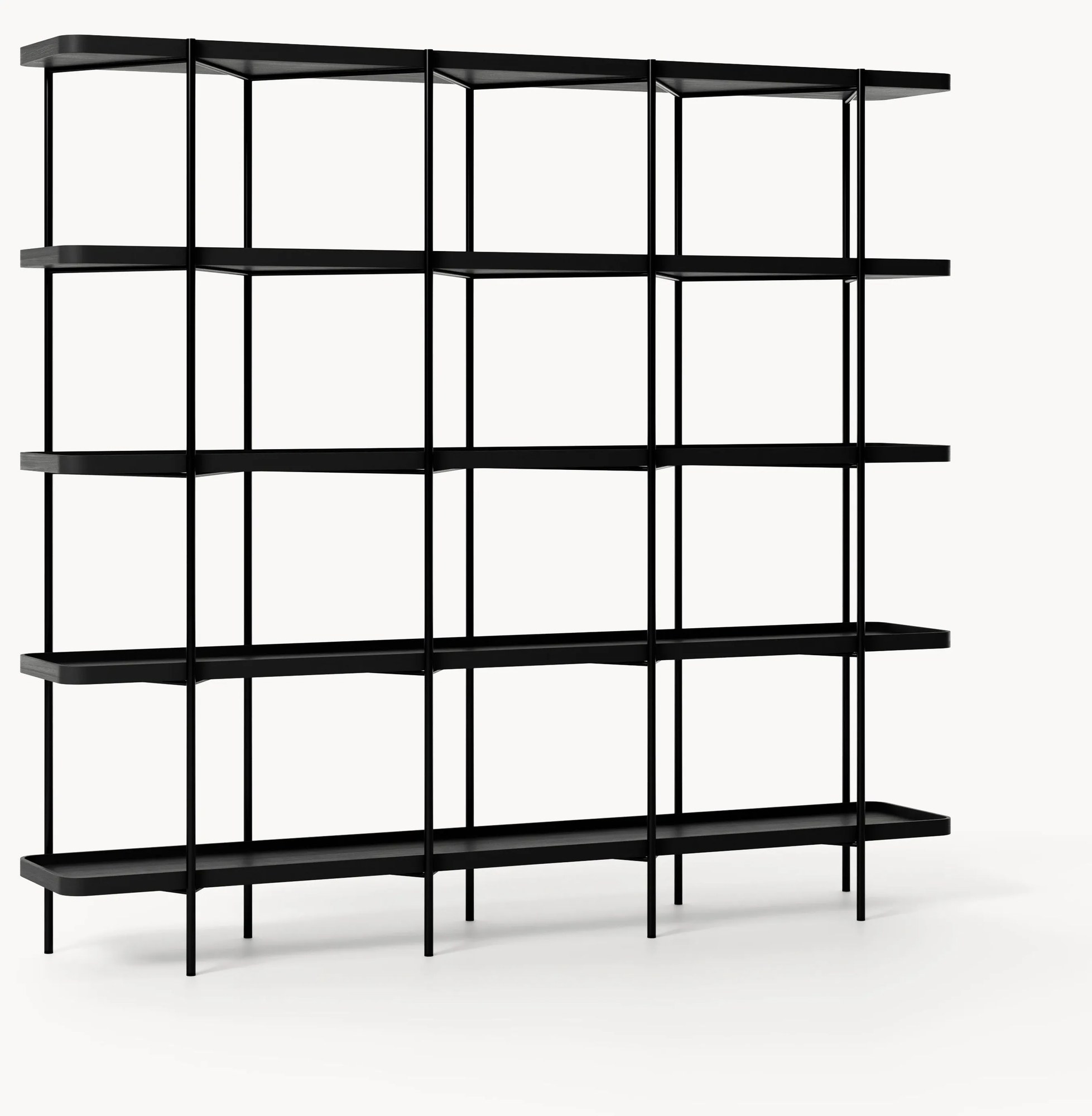 Veľký drevený regál Renee