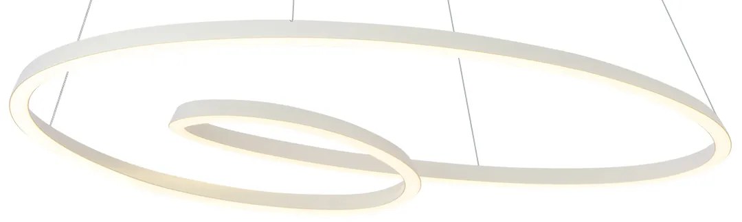 Škandinávske závesné svietidlo béžové 60 cm vrátane LED 3-krokového stmievania - Circuit