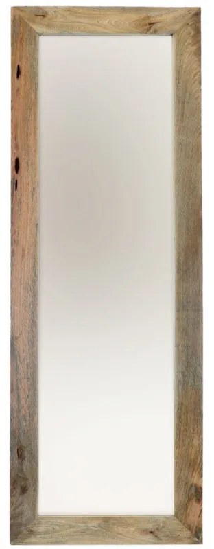 Zrkadlo Devi 60x170 indický masív mango Mango natural