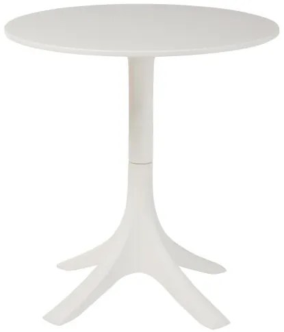 Biely okrúhly stôl Ludivine - Ø 70 * 75 cm