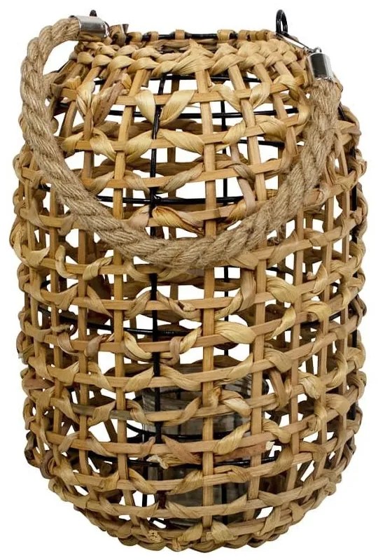 Lucerna z vodného hyacintu Valentina - 13*35*34cm Lucerna z vodného hyacintu Valentina - 13*35*34cm