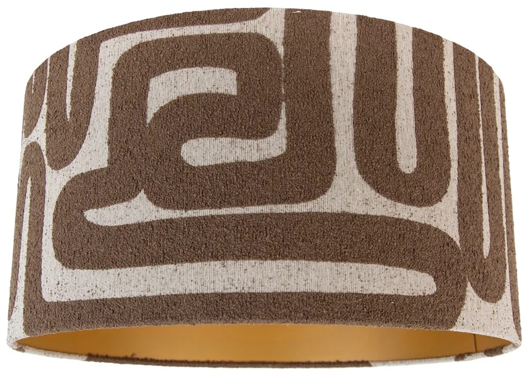 Látkové tienidlo hnedé s béžovou 50/50/25