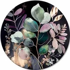 Okrúhle obrazy s akrylom Nočný život