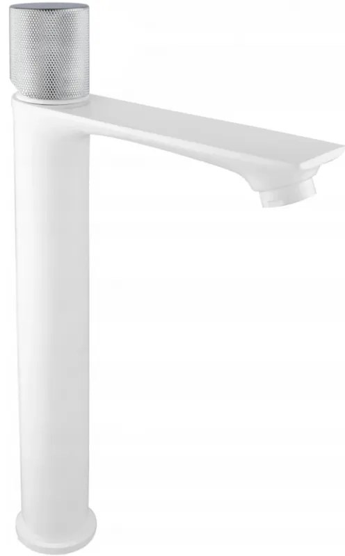 Mexen Royo One Vysoká Umývadlová batéria, biela/chrómová, 72211-22