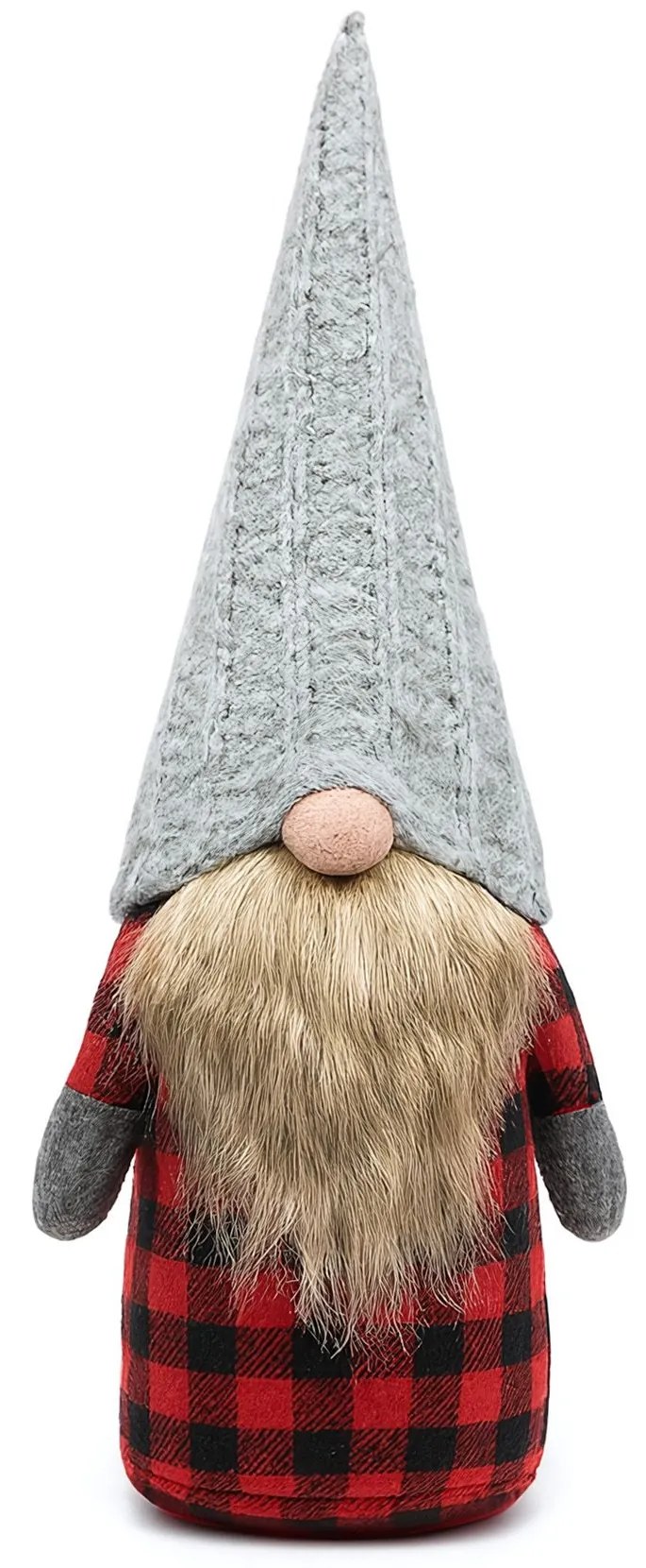 Tutumi Tutumi, vianočný trpaslík 40 cm, šedá-červená, CHR-09639