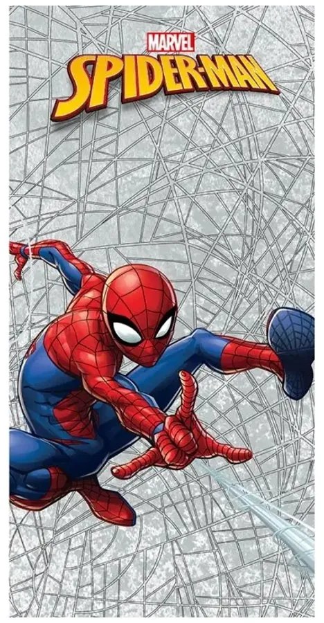 Bavlnená plážová osuška Spiderman - motív Pavučina - 100% bavlna - 70 x 140 cm