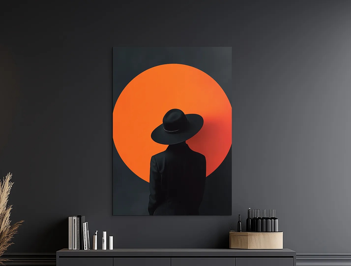 drevko | Obraz na stenu V klobúku