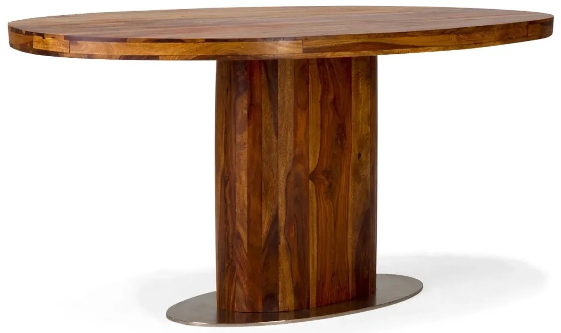 furniture-nabytek.cz - Masívny jedálenský stôl Cubus z palisandru, lakovaný, hnedý – 180×100×75 cm