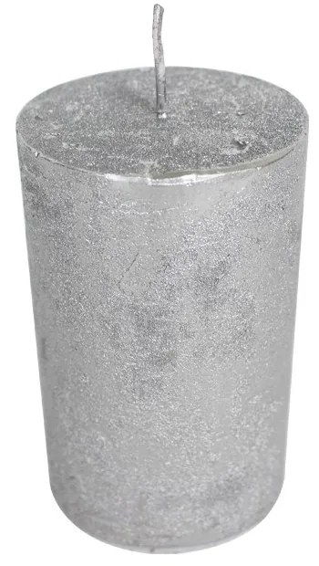Strieborná nevonná sviečka S valec - Ø5*8cm