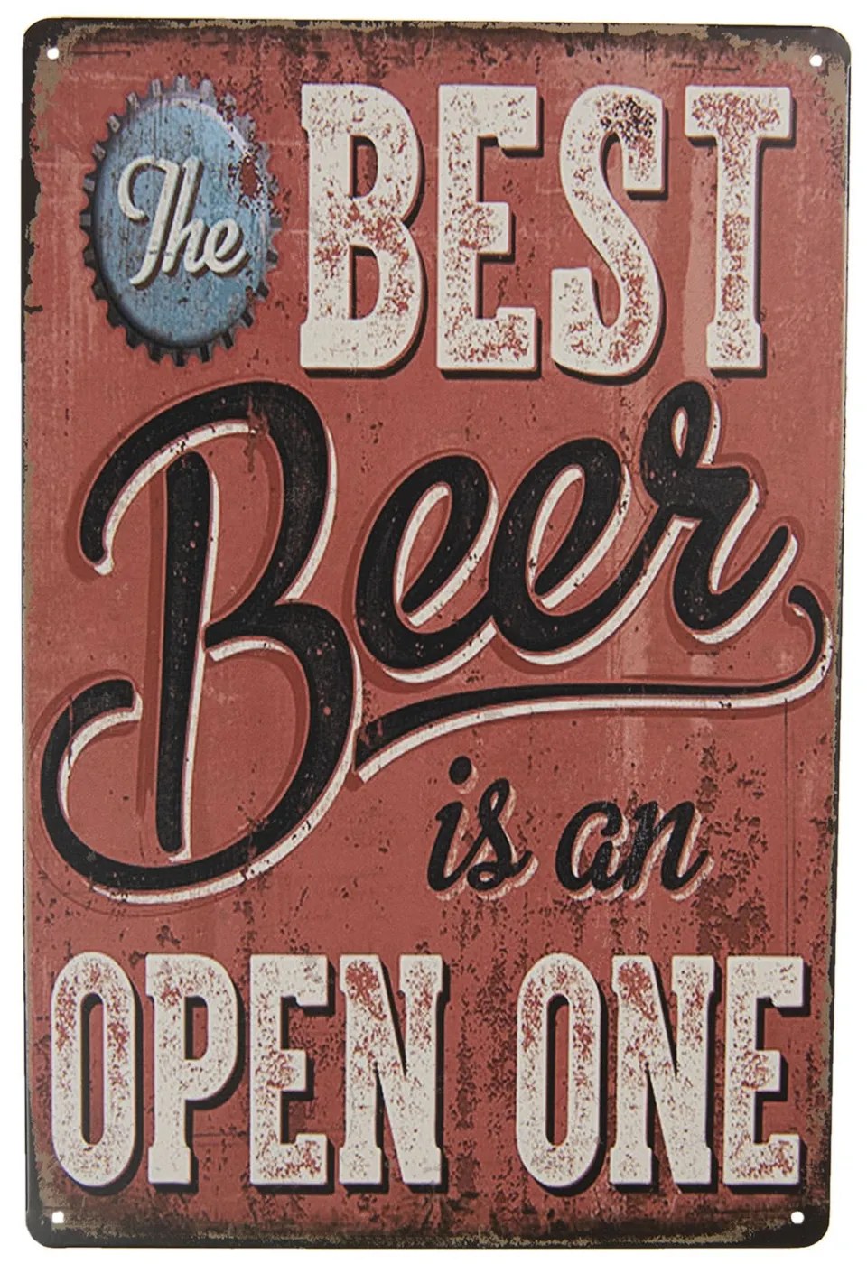 Nástenná plechová ceduľa Beer I - 20 * 30 cm