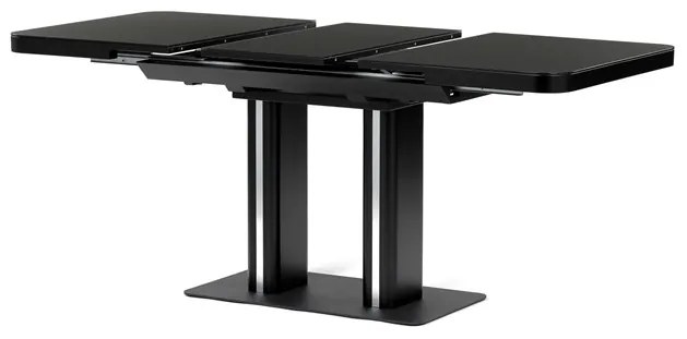 Autronic BONTEC Jedálenský stôl rozkladací 120x80cm, mdf, čierna, HT-D1926 BK Farba: Čierna