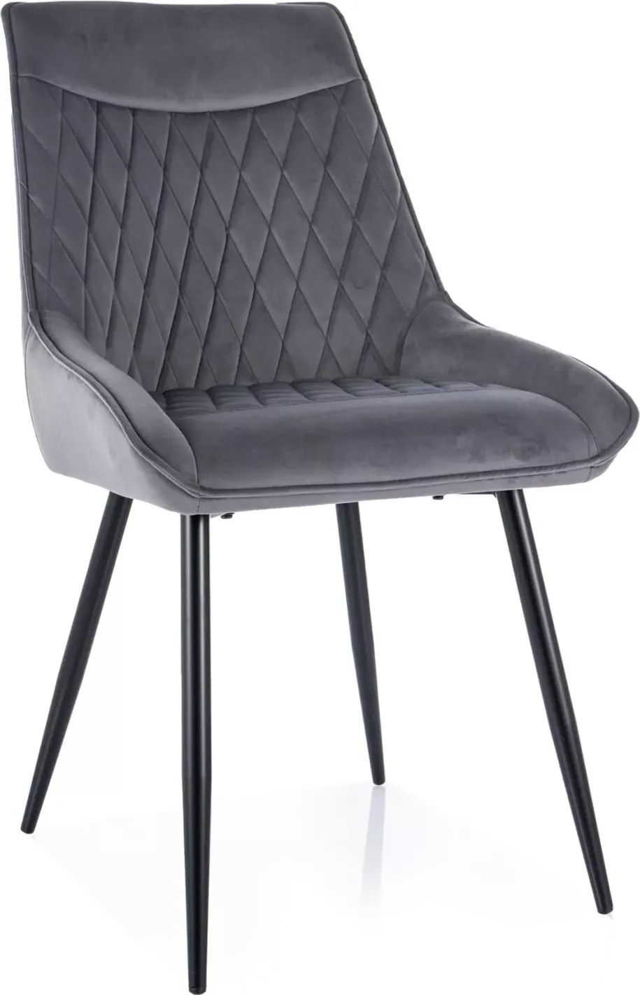 SI Stolička Agat Velvet sivý