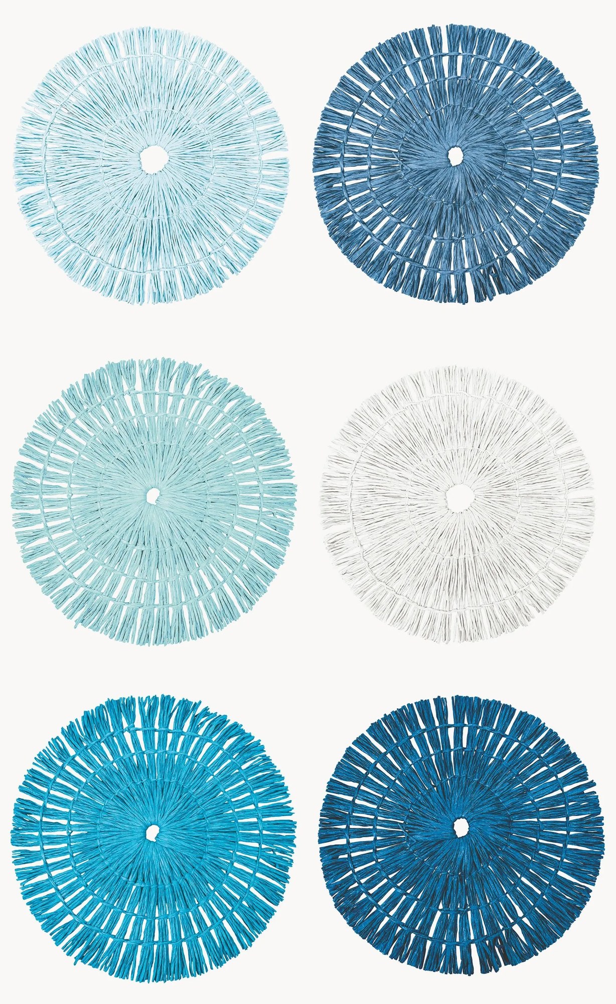 Ručne vyrobené stolové prestierania Tovaglietta, 6 ks