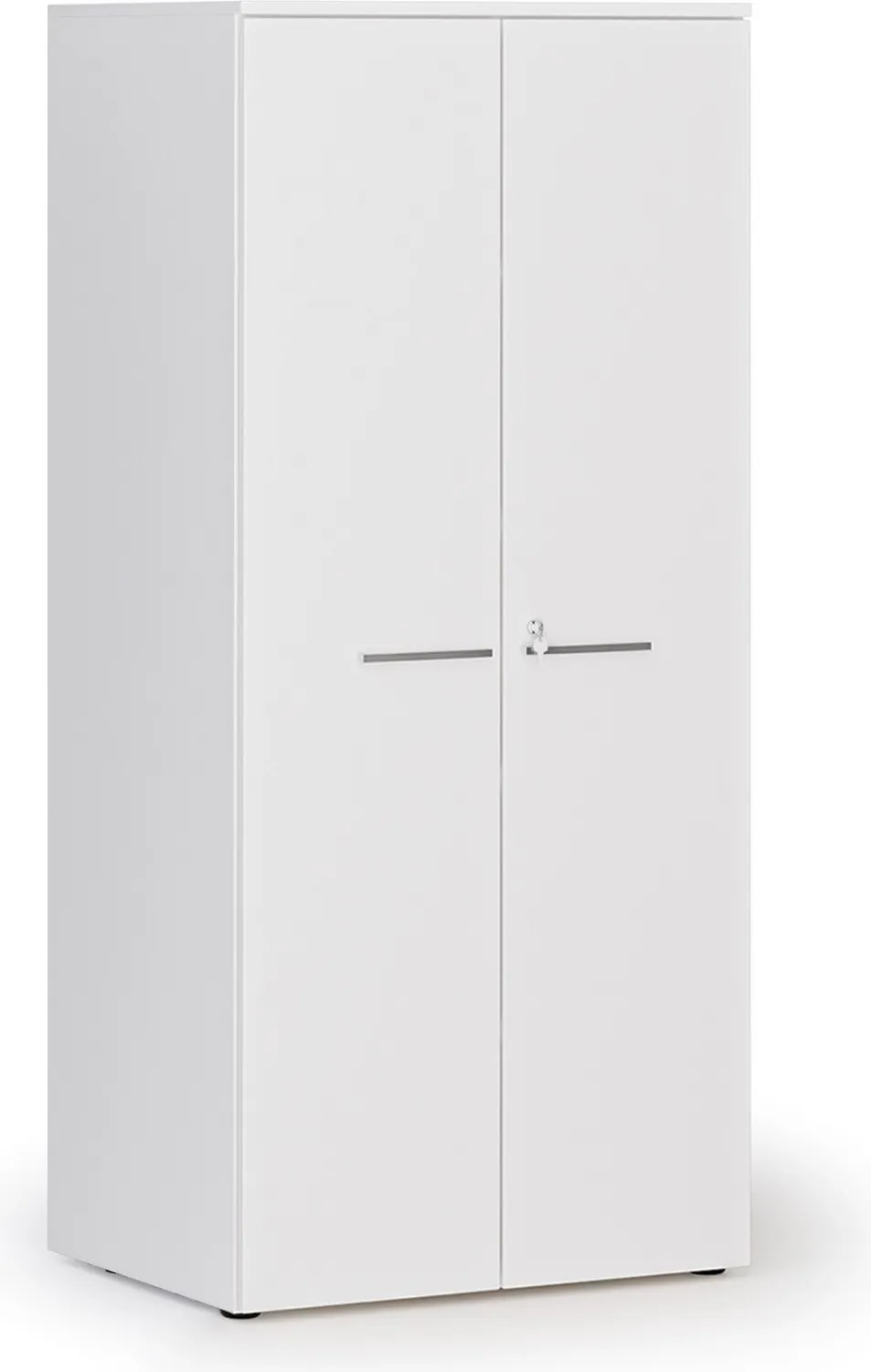 Kancelárska policová skriňa PRIMO WHITE s dverami, 1781 x 800 x 600 mm, biela