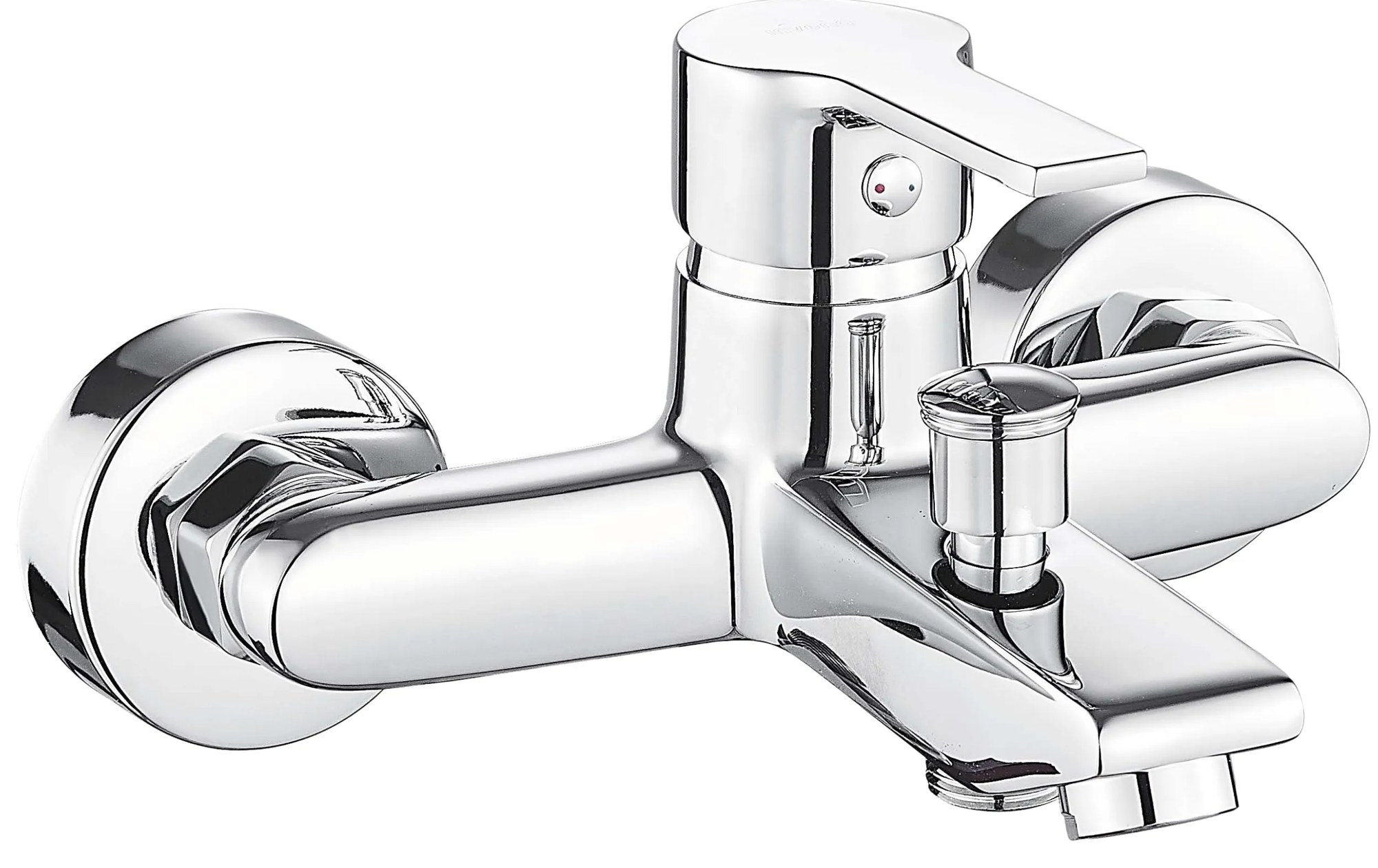 Invena Bralos, nástenná vaňová batéria, chrómová, INV-BW-07-001-A