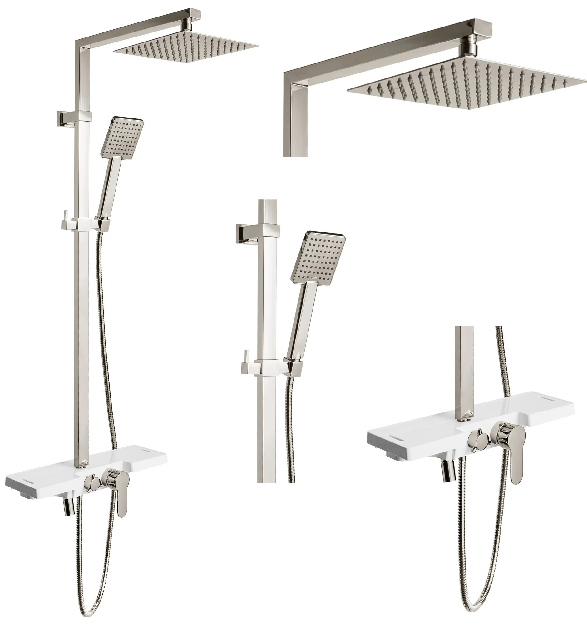 Rea Lucas - sprchový set s výtokom, chróm, REA-P0221