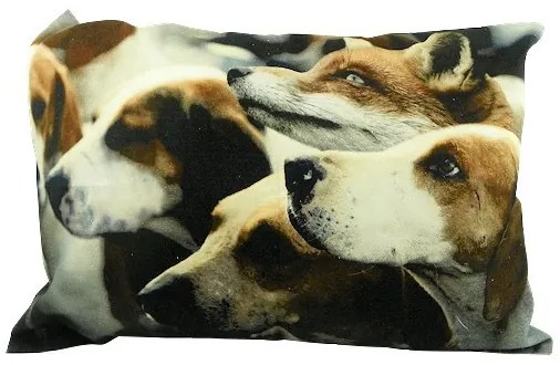 Bavlnený vankúš foxhound s líškou - 50*10*35cm