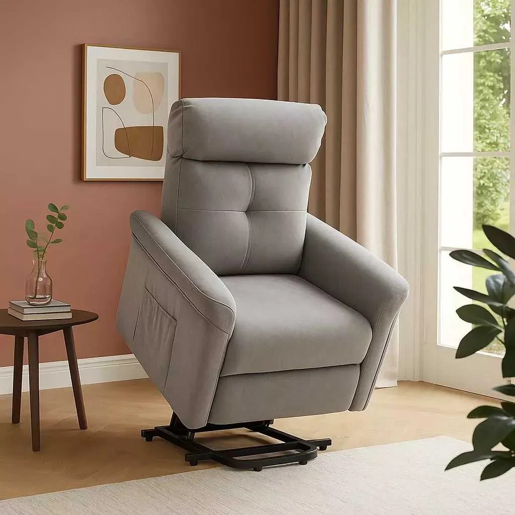 LuxuryForm DESIGN TV kreslo PEGAS s elektrickým polohovaním, masážou a výklopom - béžové