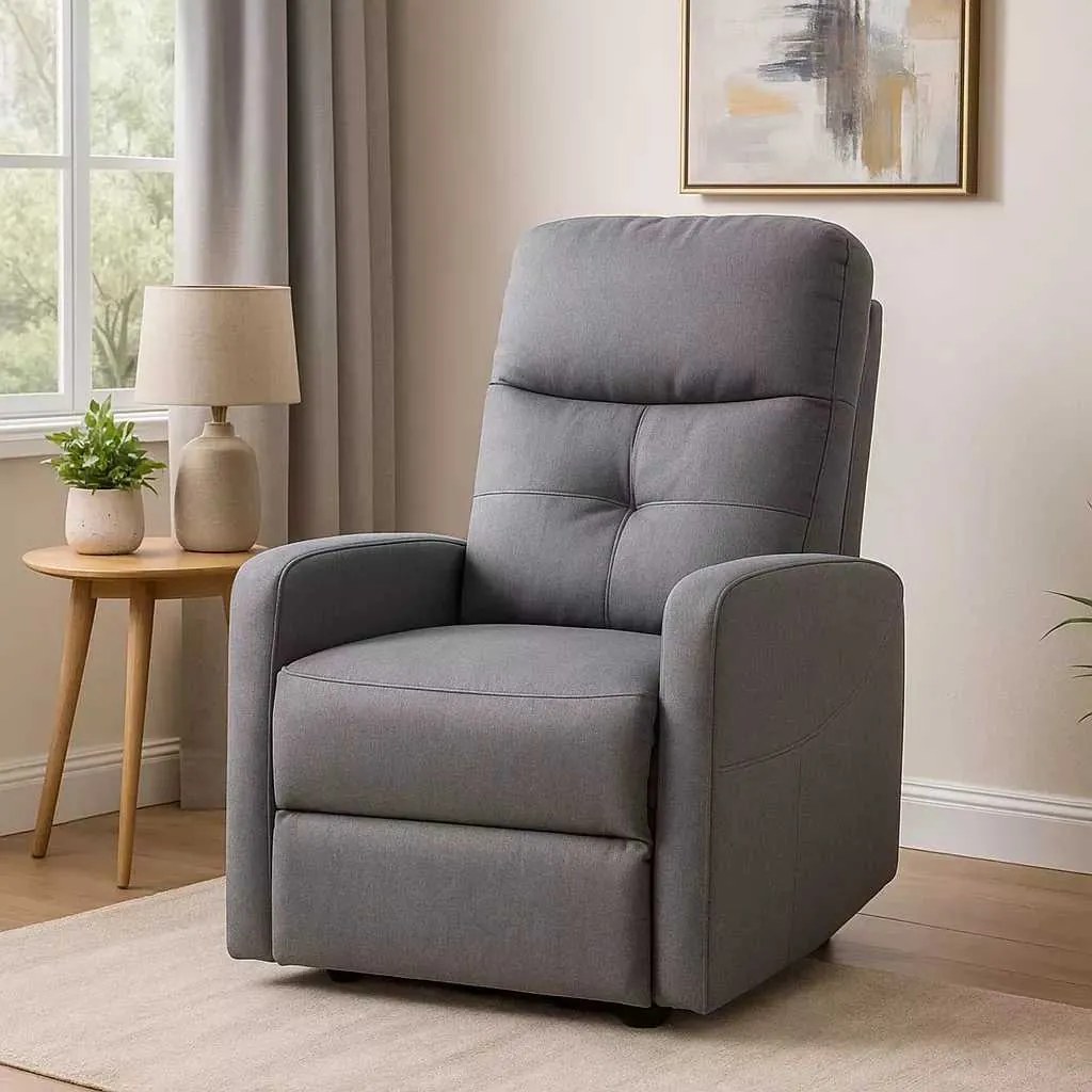 LuxuryForm DESIGN Elektricky polohovateľné televízne kreslo SEMIR - šedé