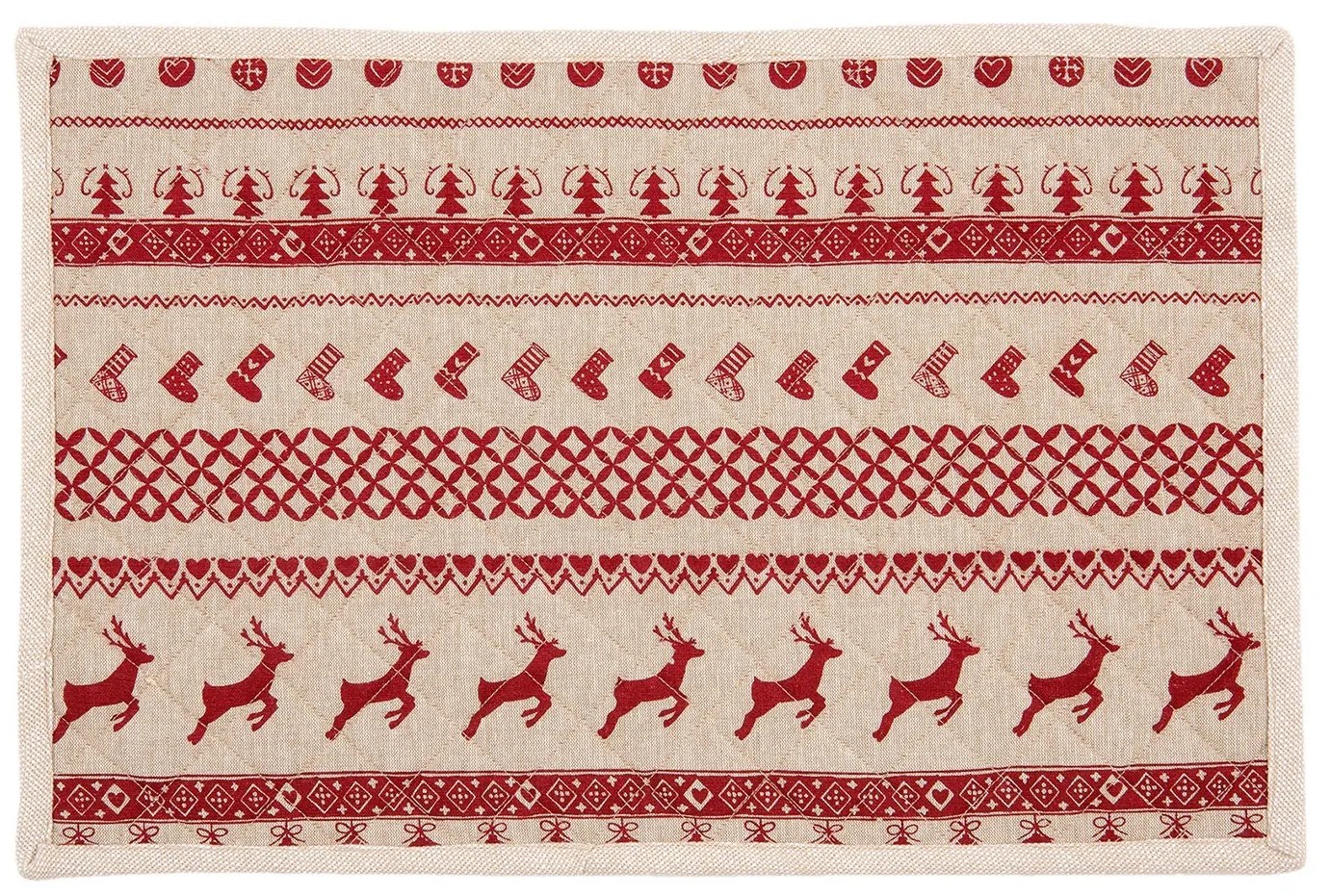Prestieranie na stôl Nordic Christmas - 48 * 33 cm - sada 6ks