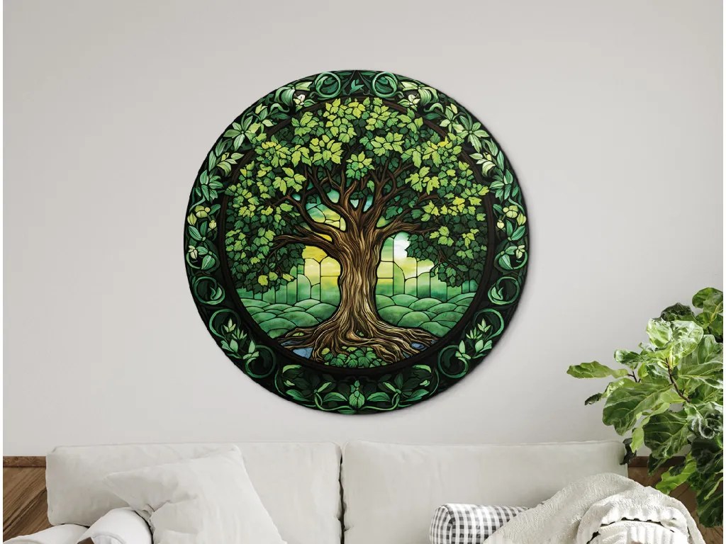 drevko | Okrúhly Strom života Dedičstvo 45 x 45 cm