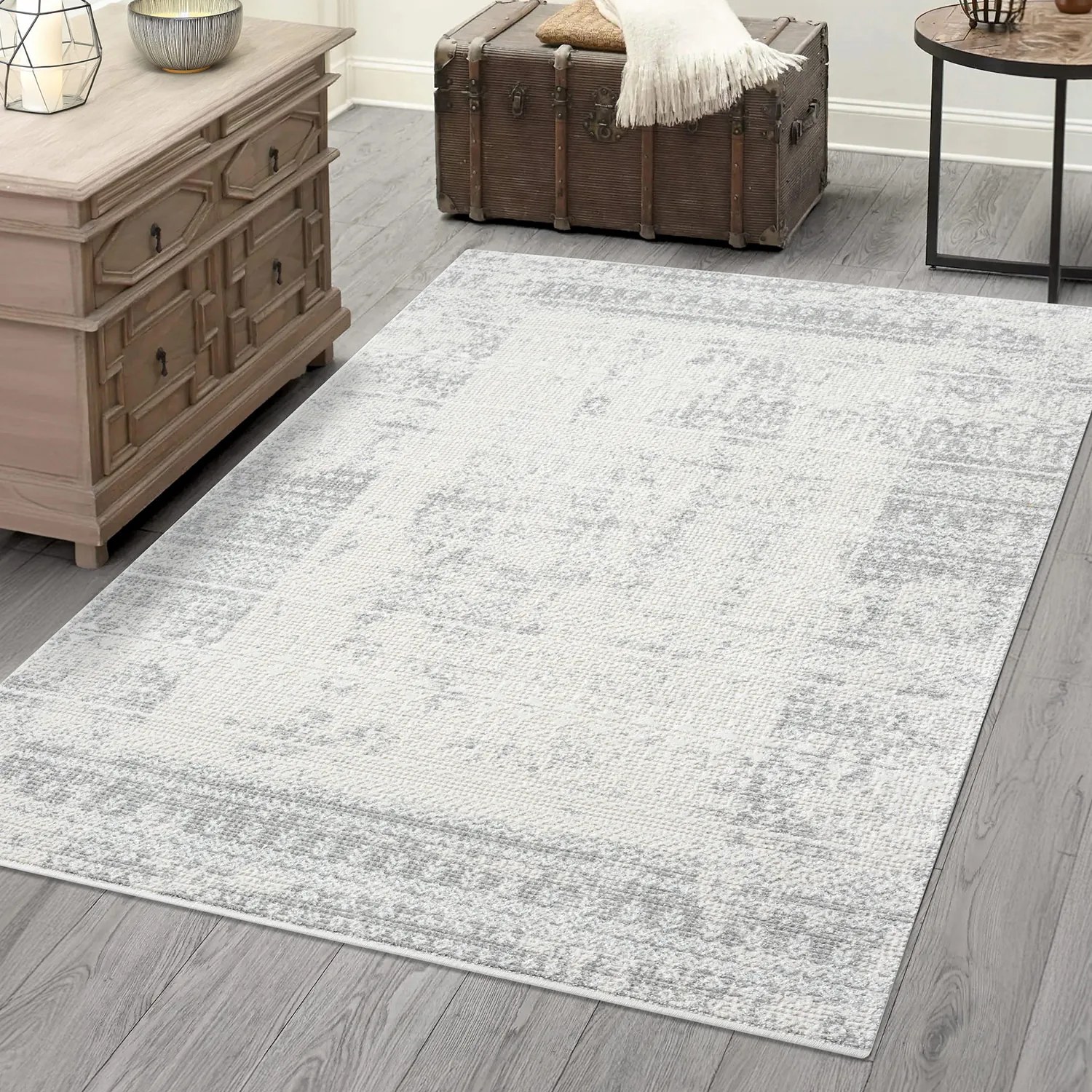 Dekorstudio Vintage koberec ANTIK 232 sivý Rozmer koberca: 80x150cm