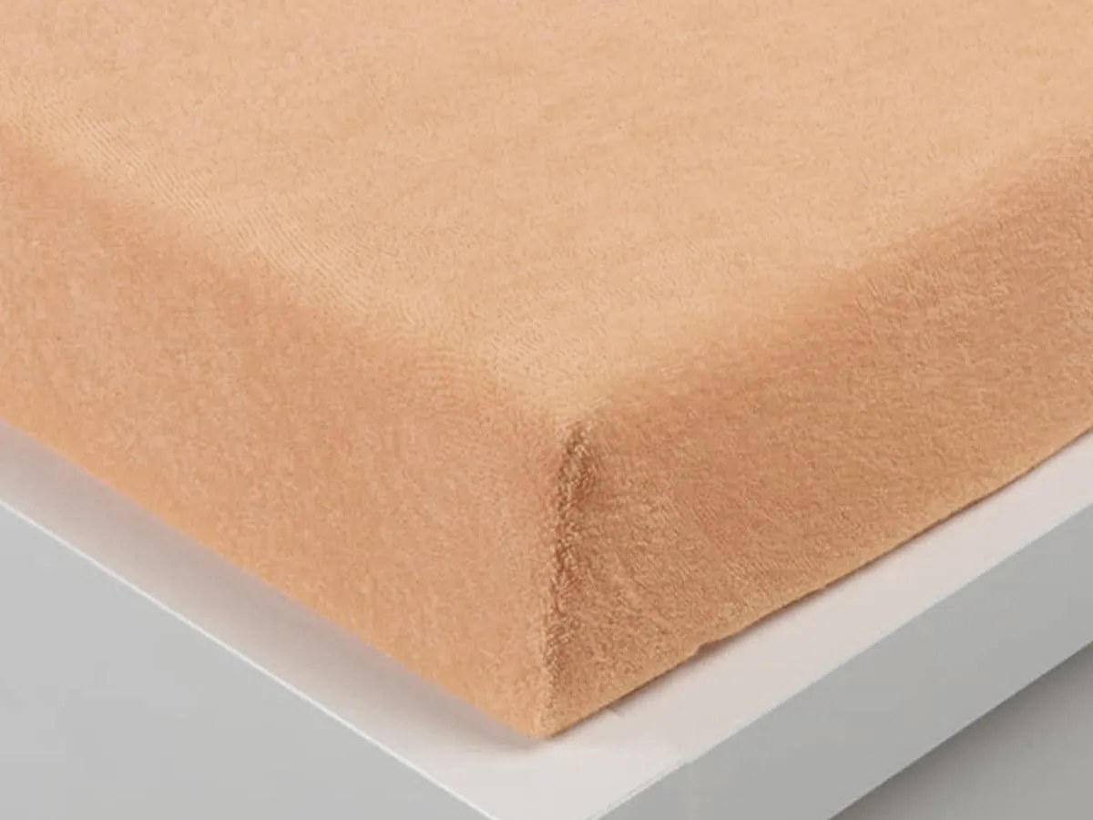 XPOSE® Detská froté plachta Exclusive - marhuľová 60x120 cm