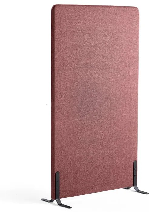Paraván ZONE, 1700x1000x46 mm, látka Rivet, čierne nožičky, slivková