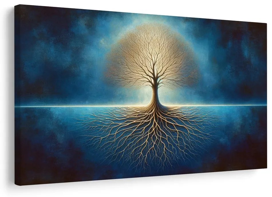 Obraz strom života v modrej