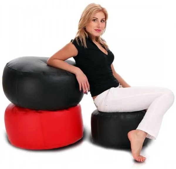 INTERMEDIC SK - Sedací vak 58x28 cm z ekokože | podnožka, sedenie, 135l, 1 ks Farba: E11 - Modrá tmavá (Ekokoža)