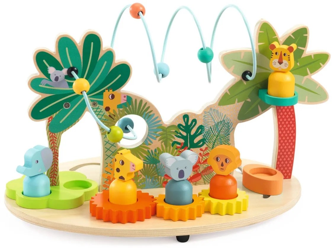 Multifunkčný stolček s aktivitami - džungľa
